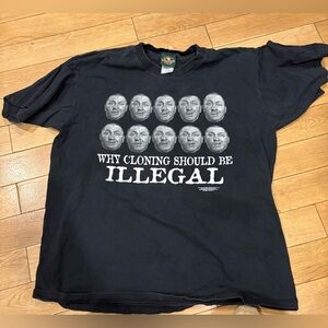 WHY CLONING SHOULD BE ILLEGAL 3 STOOGES Vintage 1997 T-shirt 100% Cotton Size XL